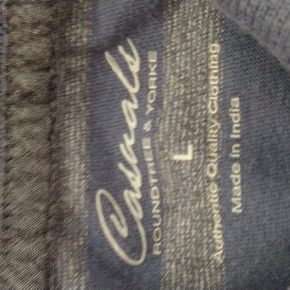 From Dillards 2 for 16 striped short sleeve polo style shirts - Picture 2 of 5